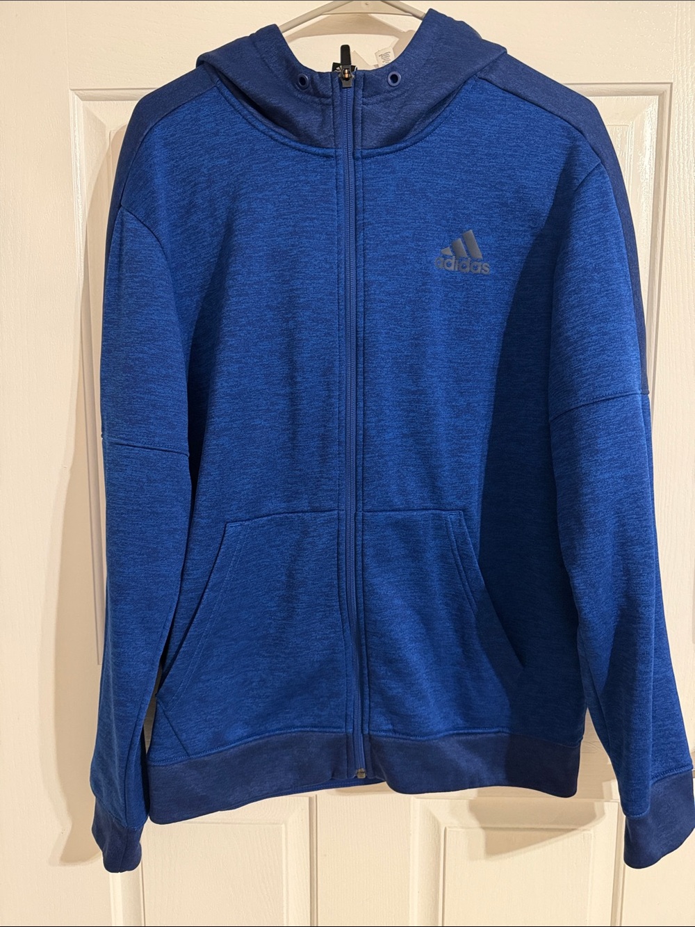 adidas Men’s Royal Blue Full-Zip Hoodie Jacket